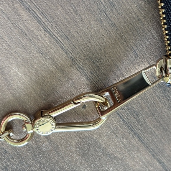 Furla Black and White Clutch with Butterfly Accent - Picture 4 of 6